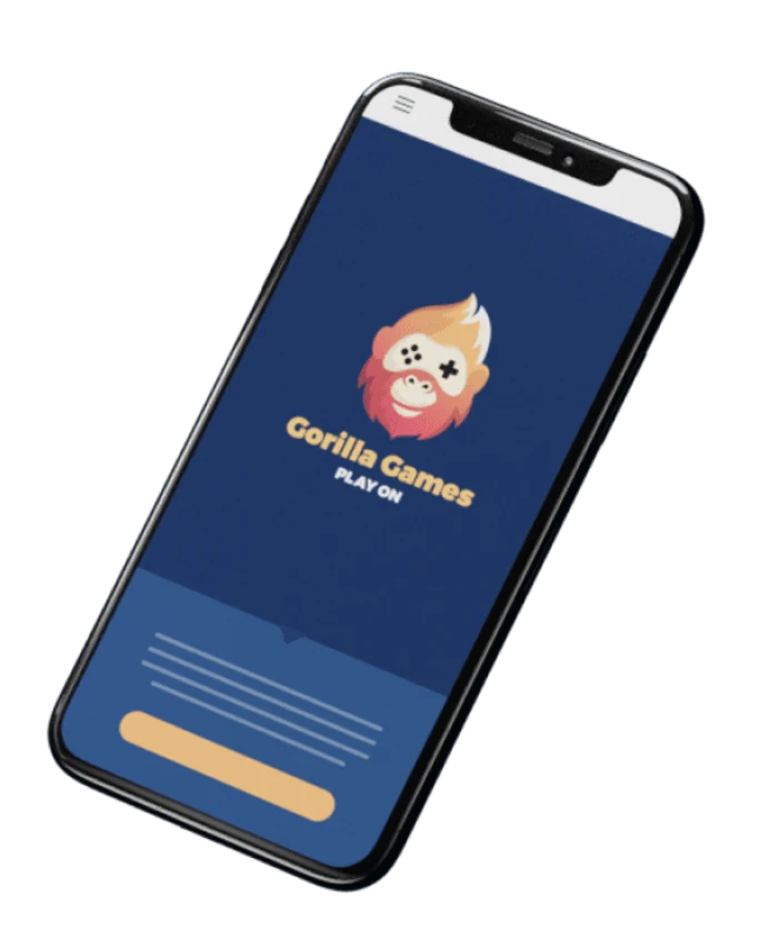 Gorilla Games app mockup